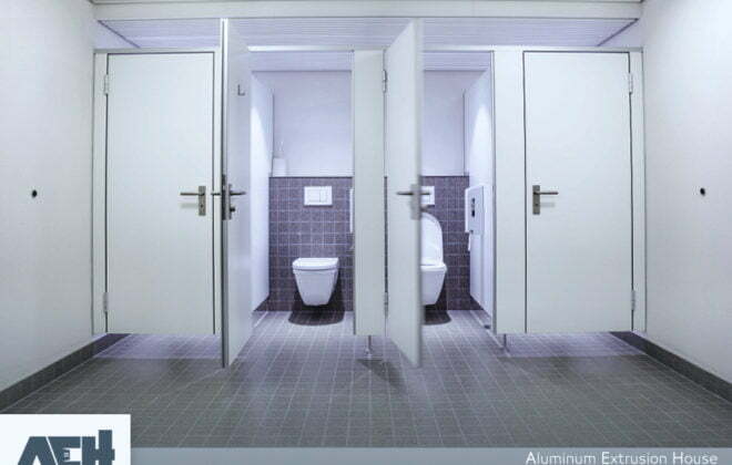 باب حمامات الوميتال افضل الانواع والاشكال مع بيت الألومنيوم